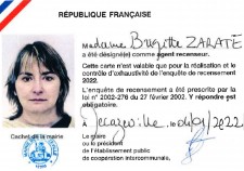 Brigitte Zarate agent recenseur 2022