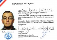 Denis Laplace agent recenseur 2022