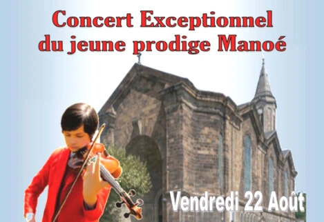 Concert prodige Manoé à Decazeville  