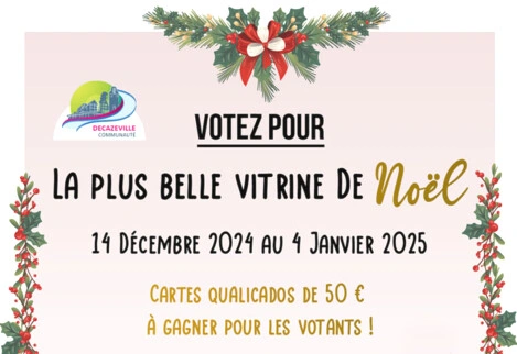 La plus belle vitrine de Noël à Decazeville