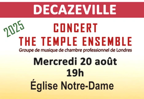 Concert The Temple Ensemble 2025 Decazeville