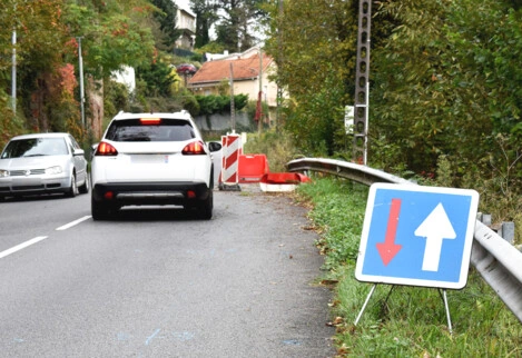 Circulation perturbée côte des Estaques à Decazeville